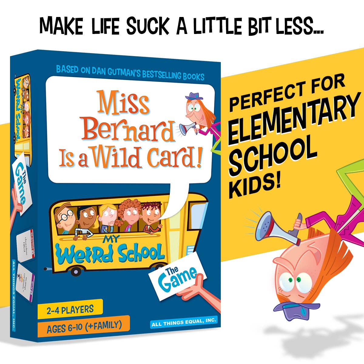All Things Equal - A Miami Beach Game Company Since 1997 - Wholesale Card Game - Miss Bernard Is a Wild Card - The My Weird School Game3