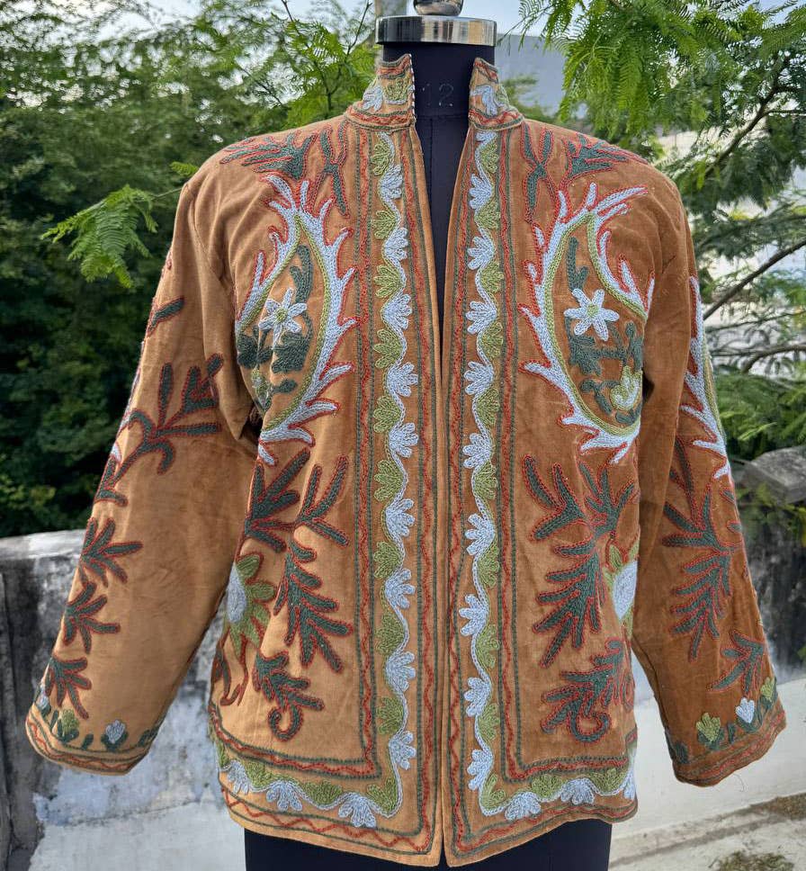 bhavnas boutique - Wholesale Jacket - Women's - Traditional Suzani Embroidery Jacket Cotton Coat Jacket 0