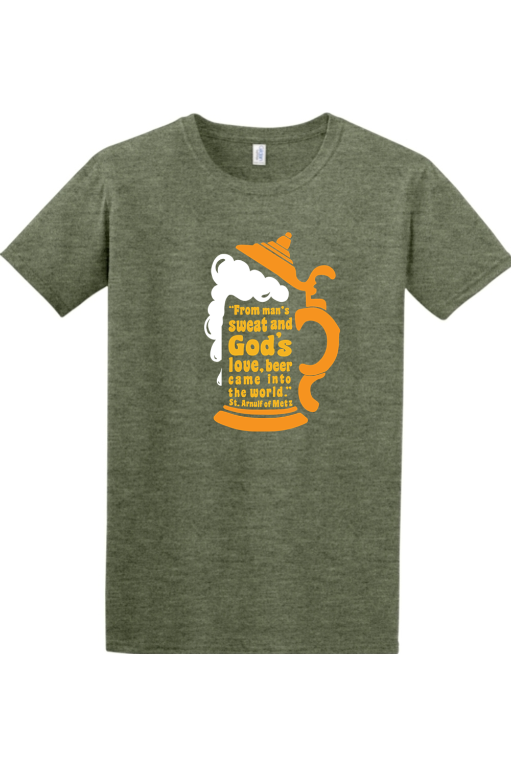 Sock Religious - Wholesale Screen Printed T-Shirt - Unisex - Beer Stein Quote - Adult T-shirt0