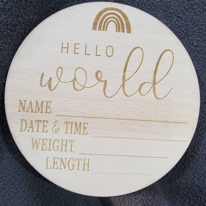 Announcement photography card for wholesale by Binnie Baby