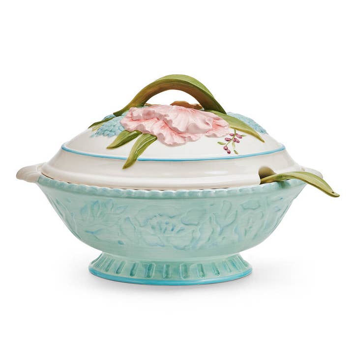 Fitz & Floyd Meadow Soup Tureen W Ladle Brown Bx Pkg for wholesale by Fitz and Floyd® Mikasa® Pfaltzgraff®