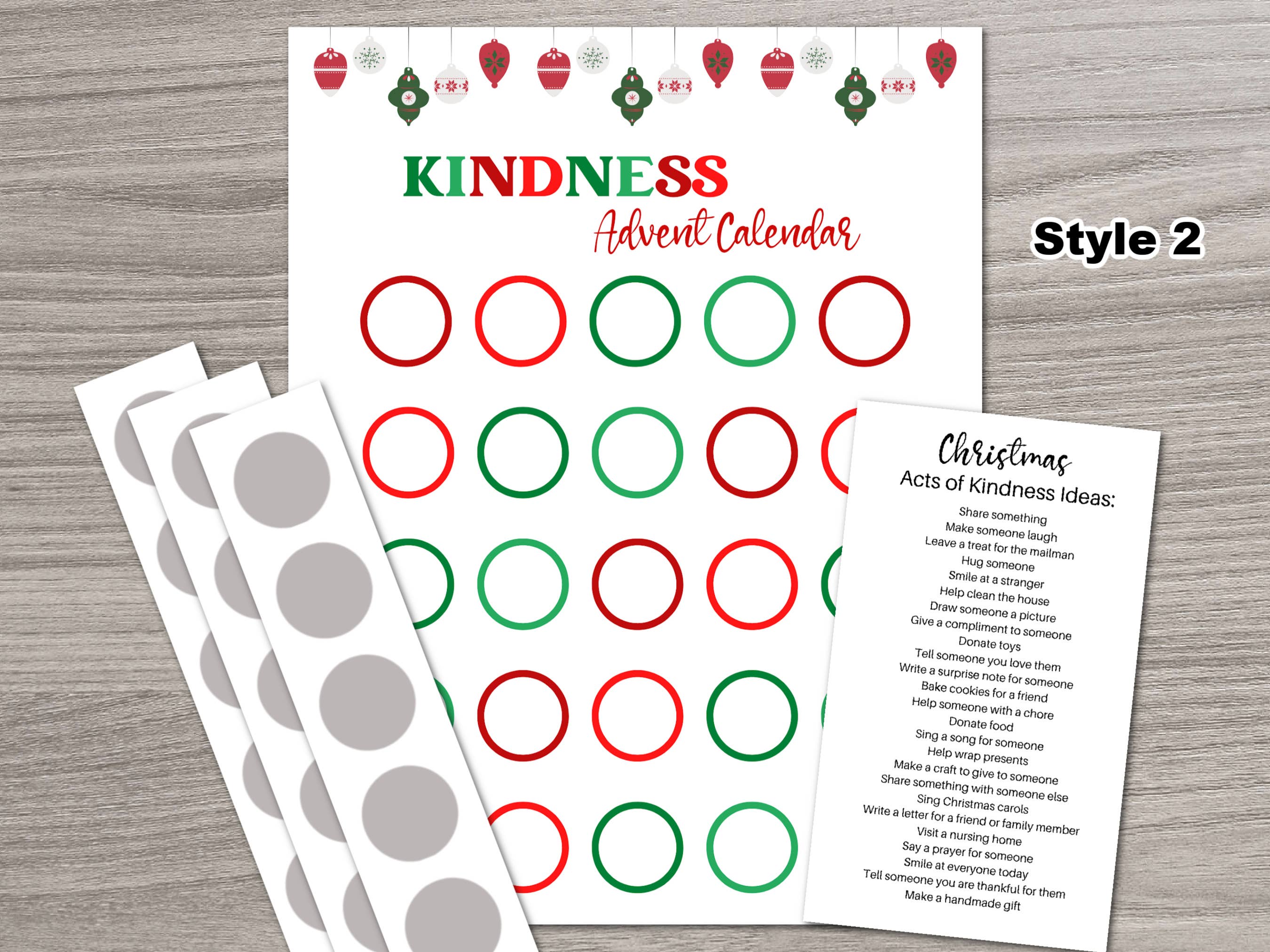 Scratch Away - Vente Calendriers de l'avent - Calendrier de l'Avent à gratter pour Noël1