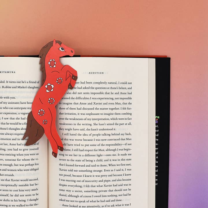 Year of the Horse Lunar New Year Bookmark (it's die cut!) for wholesale by Humdrum Paper