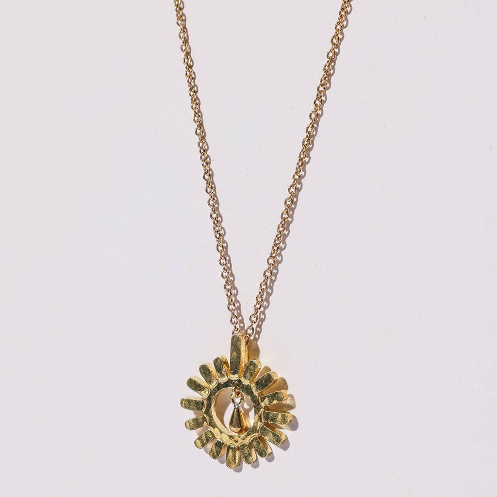MULXIPLY - Wholesale Pendant/Charm Necklace - Drops of Sun Necklace | Brass0