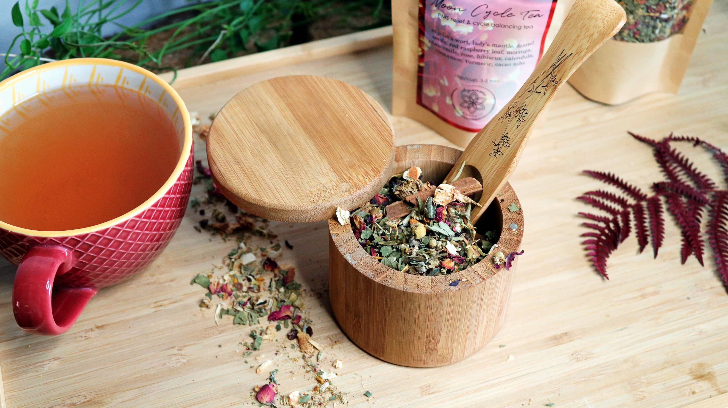 Ayamani Naturals - Wholesale Health/Detox Tea - Moon Cycle Herbal Tea with Lady's Mantle | Goddess Wellness7