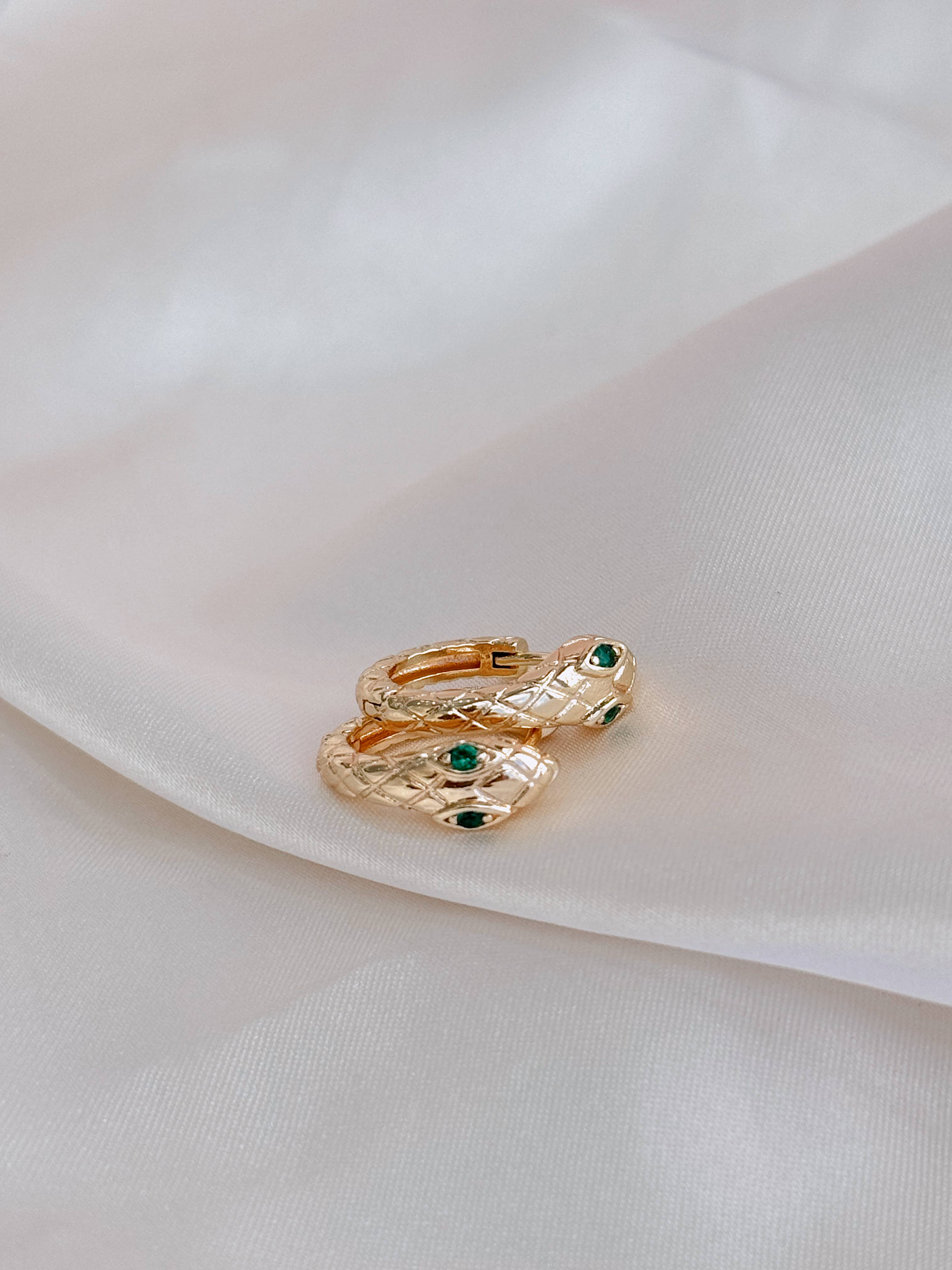 Golden Hour Designs - Wholesale Huggie Earrings - Mini Snake Huggies - Hypoallergenic, Trendy, Taylor Swift1