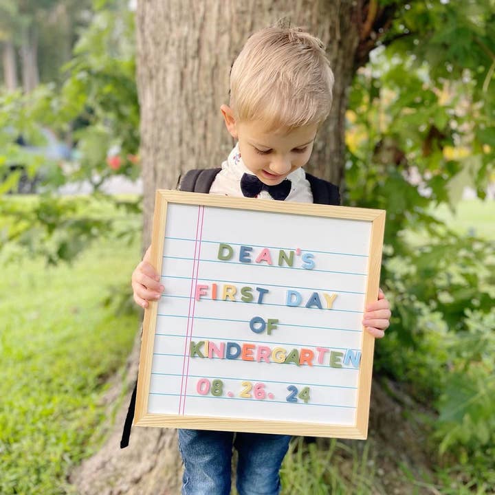 The Type Set Co. - Wholesale Magnet Board - 15x15 Magnetic Notebook Whiteboard for Back to School3