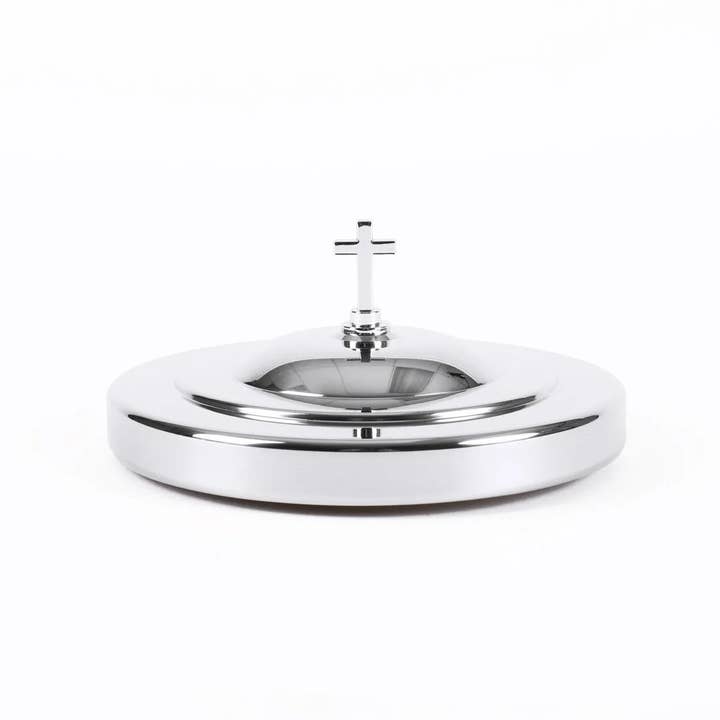 Swanson Christian Products - Wholesale Decorative Tray - Deluxe Communion Cup Tray Cover Silver