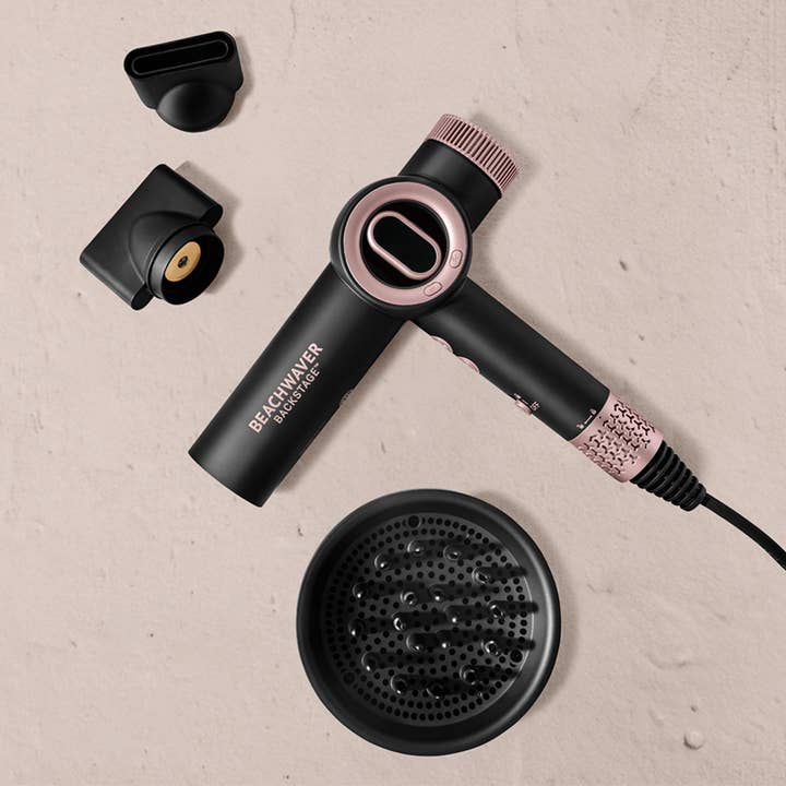 The Beachwaver Co. - Wholesale Hair Dryer - Beachwaver Backstage Dryer - Midnight Rose