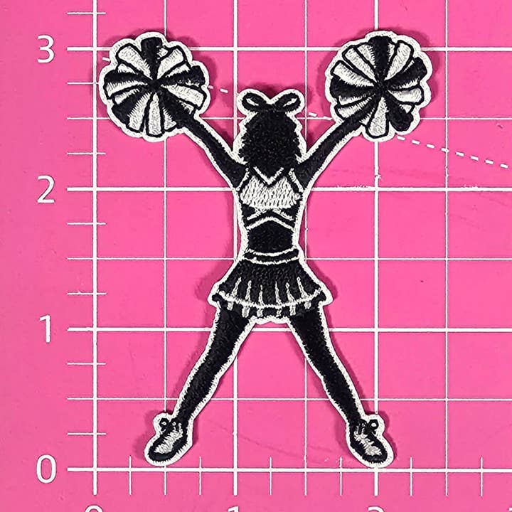 Scratch Decor - Wholesale Patch - PomPom Cheerleader Embroidery Iron On Patch1