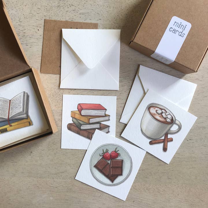 Mini Cards Set / Yule Book Flood for wholesale by Yeesan Loh