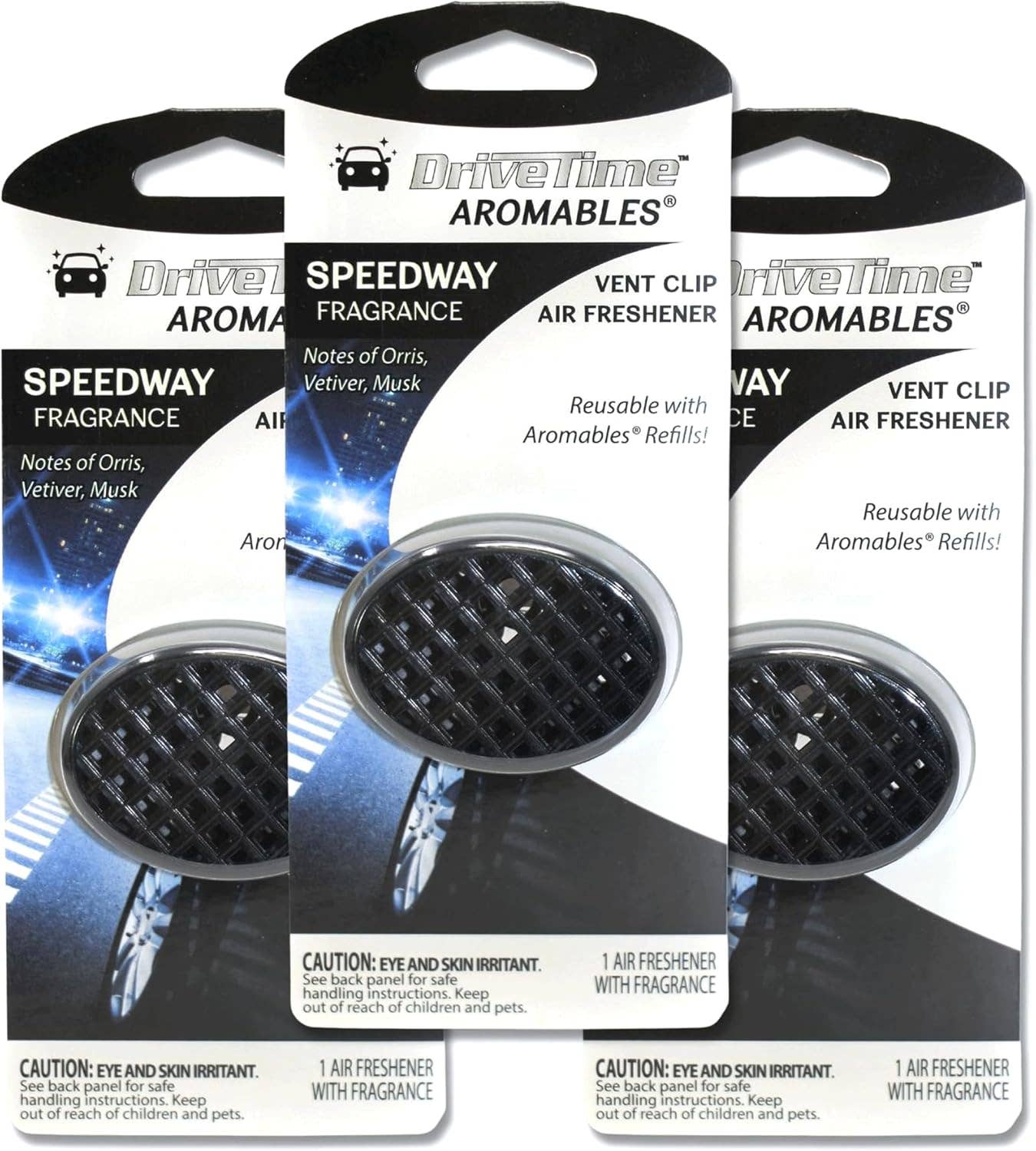 Belle Aroma® - Wholesale Car Freshener - Unisex - Aromables® Car Vent Clip Air Freshener - Speedway