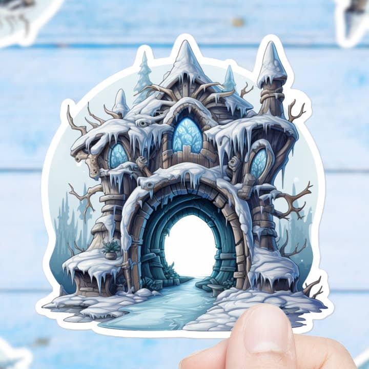 Mystischer Winterland-Sticker für den Großhandel von Mystical Clarity