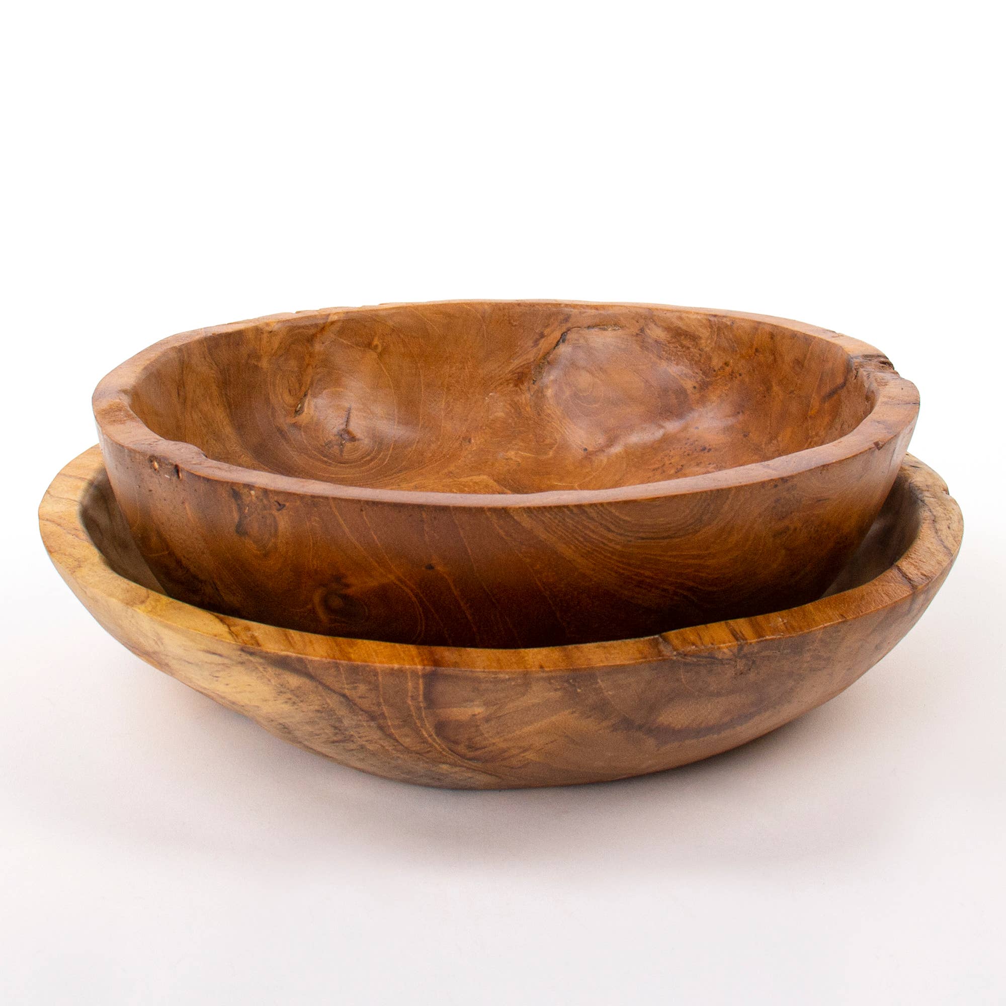 Andaluca - Wholesale Decorative Plate/Dish/Bowl - Teakwood Set of 2 Bowls1