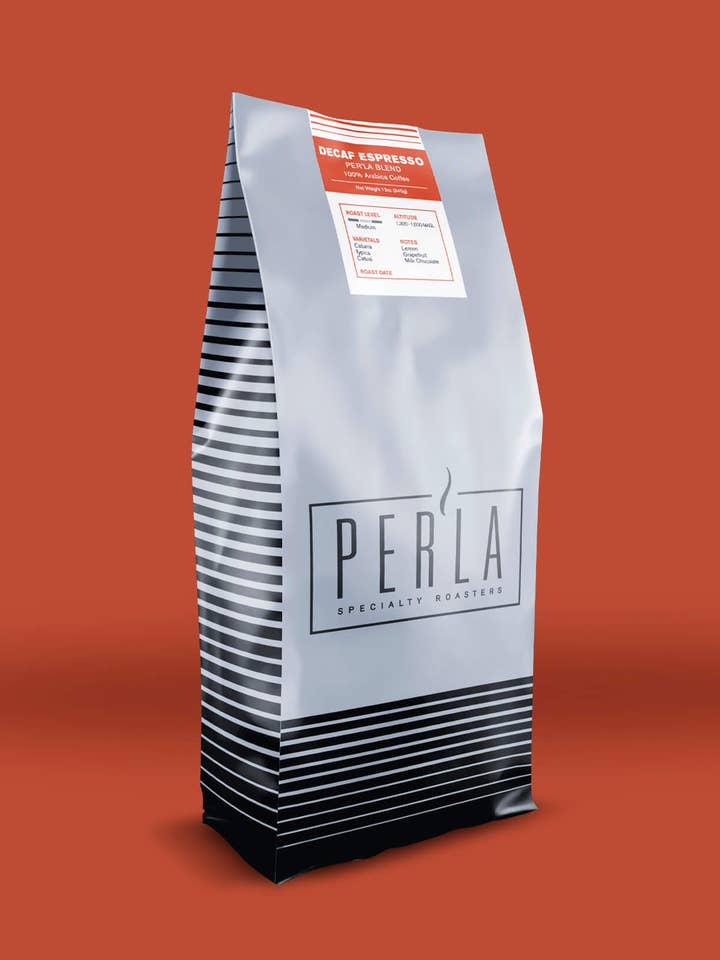 Water Processed Decaf Espresso for wholesale by Per'La Specialty Roasters