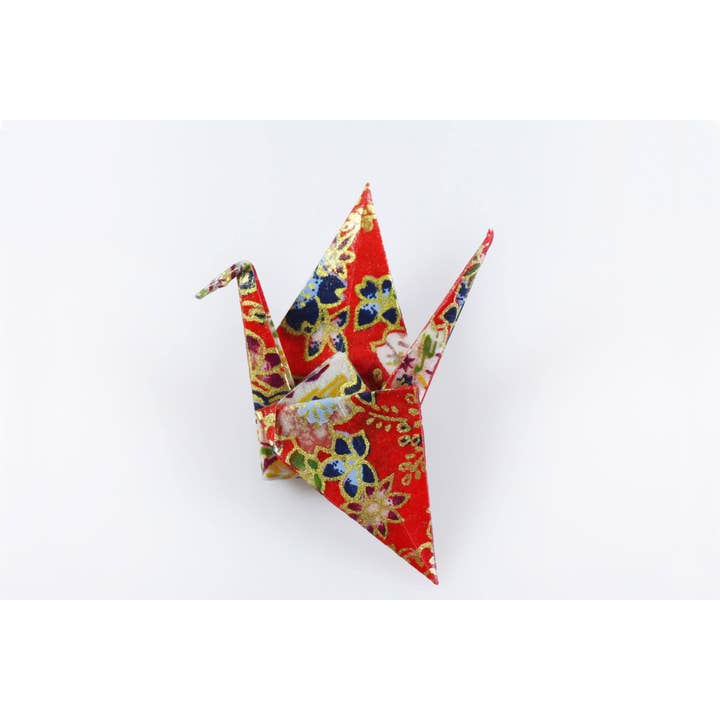 Crane brooch for wholesale by Joyas de Papel