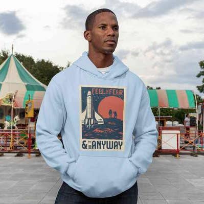 Feel The Space Unisex Hoodie for wholesale by Wombacart