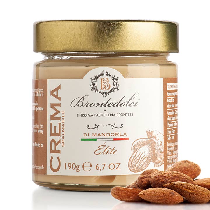 Crème d'amande de 190 grammes pour la vente par Bronte Dolci