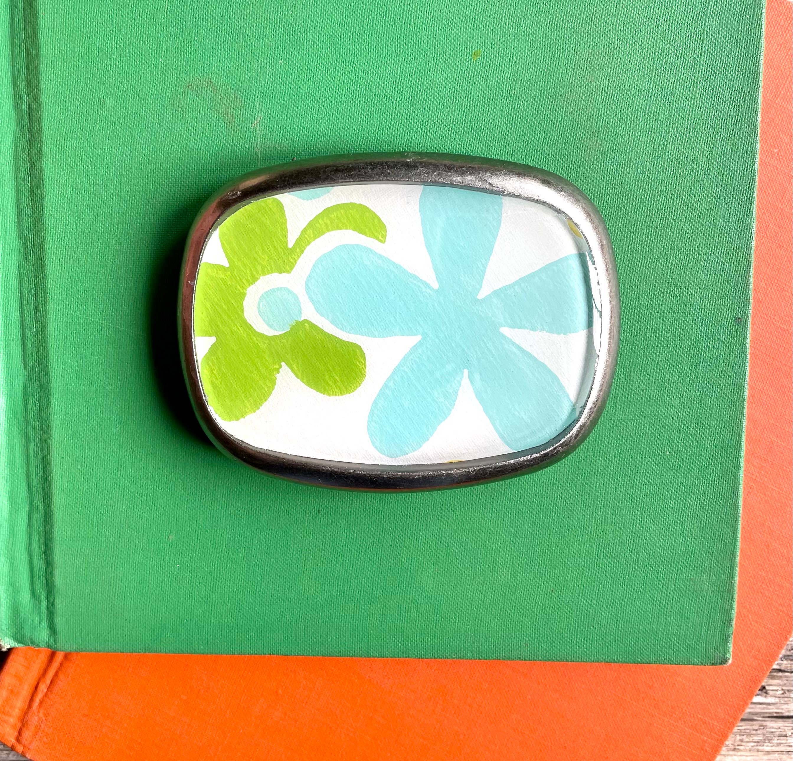 joeyfivecents - Vente Boucle de ceinture – femme - Boucle de ceinture, mod - inspirée des années 70, fleurs rétro funky4