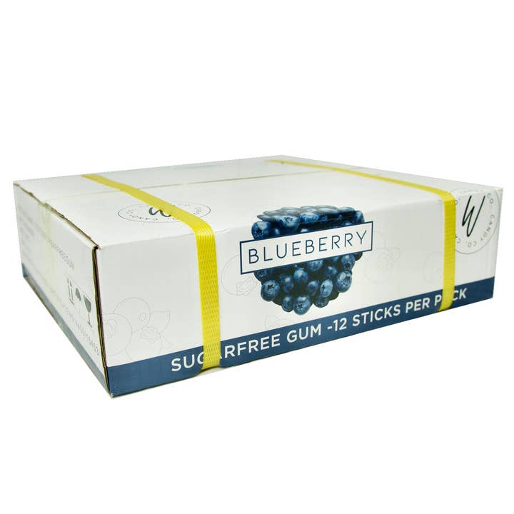 Worth It Candy – Großhandel Kaugummi – Worth It Kaugummi ohne Zucker, Blaubeere, 10er-Pack
