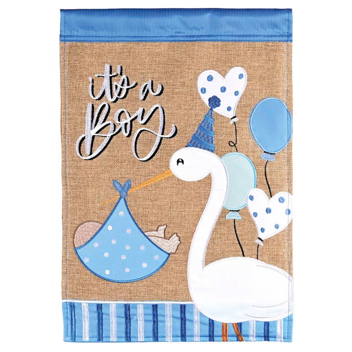 Flag It Is A Boy 13x18 for wholesale by Dicksons