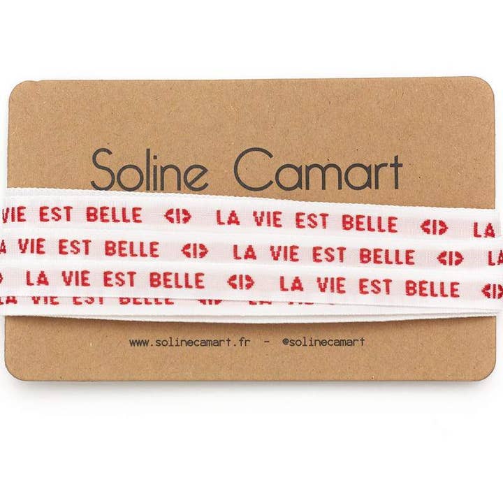 Paire van veters: La Vie Est Belle voor wholesale door Soline Camart