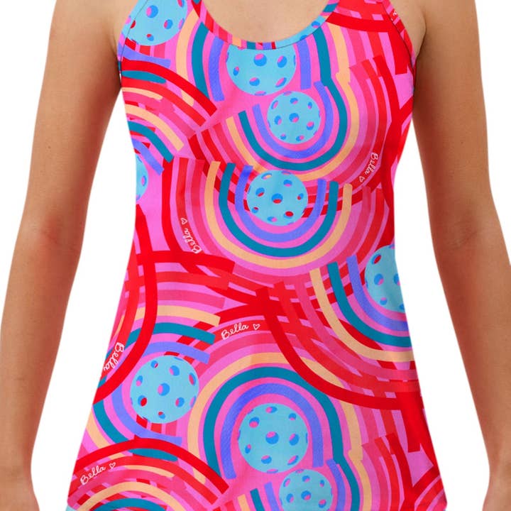 PB Racerback Tank Circle for wholesale by Pickleball Bella