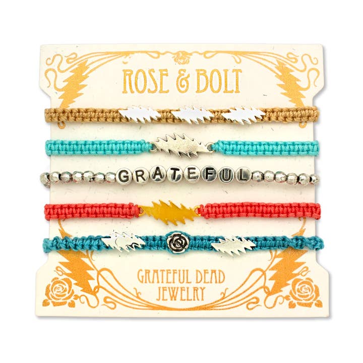 Pulseras apilables para la gira de verano de Grateful Dead ~ Promised Land para venta al por mayor de Hiouchi Jewels | Rose & Bolt Grateful Dead Jewelry