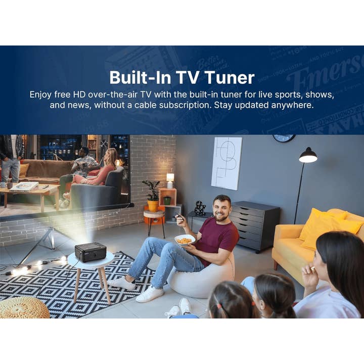 JupiterGear Home - Wholesale Portable Projector - Kids - Emerson 120In LCD Projector DVD Combo w TV Tuner6