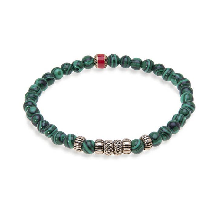 Pulseira Unissexo AKSUM elástica de contas por atacado de PLATADEPALO