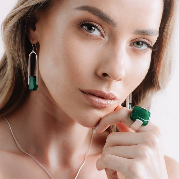 Empire Deep Forest - Silverring för wholesale av OR Design