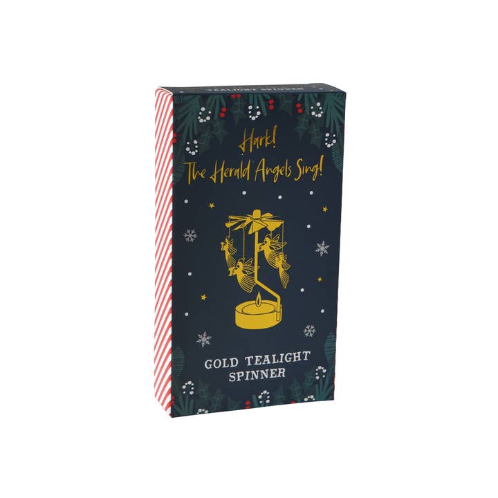 CGB Giftware - Wholesale Candle Holder - Gold Christmas Angel Tealight Spinner3