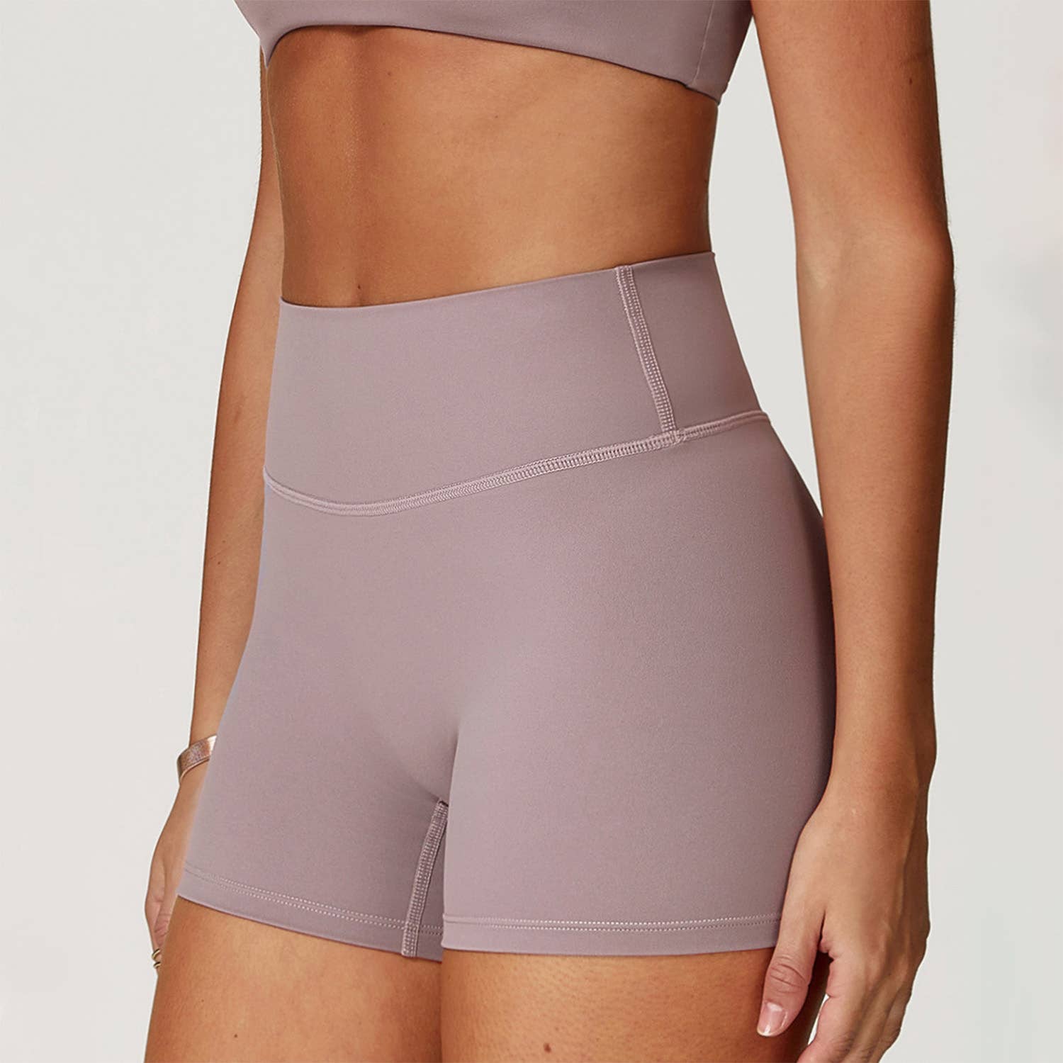 Crave by FW - Wholesale Athletic Shorts - Women's - No Front Seam High Waist Biker Shorts9