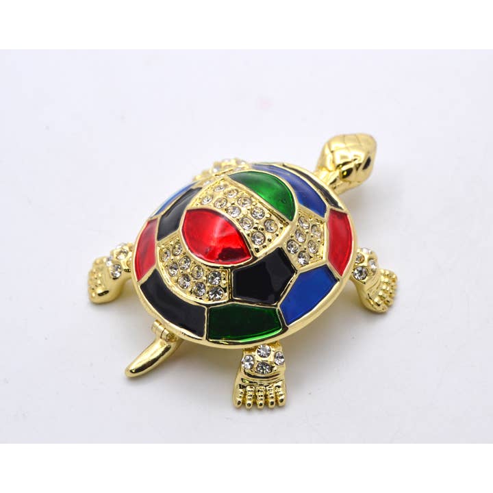 Ciel Collectables - Wholesale Jewelry Box/Organizer - Jeweled Turtle Trinket Box. Made with Austrian Crystals.