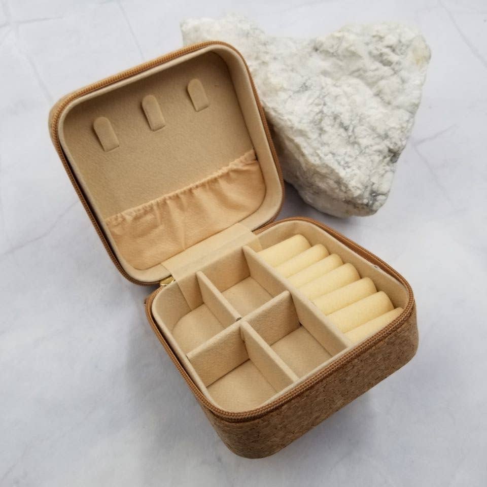 The Pretty Jewellery - Vente Boîte/rangement à bijoux - Boîte à bijoux Flower Cork Organizer3