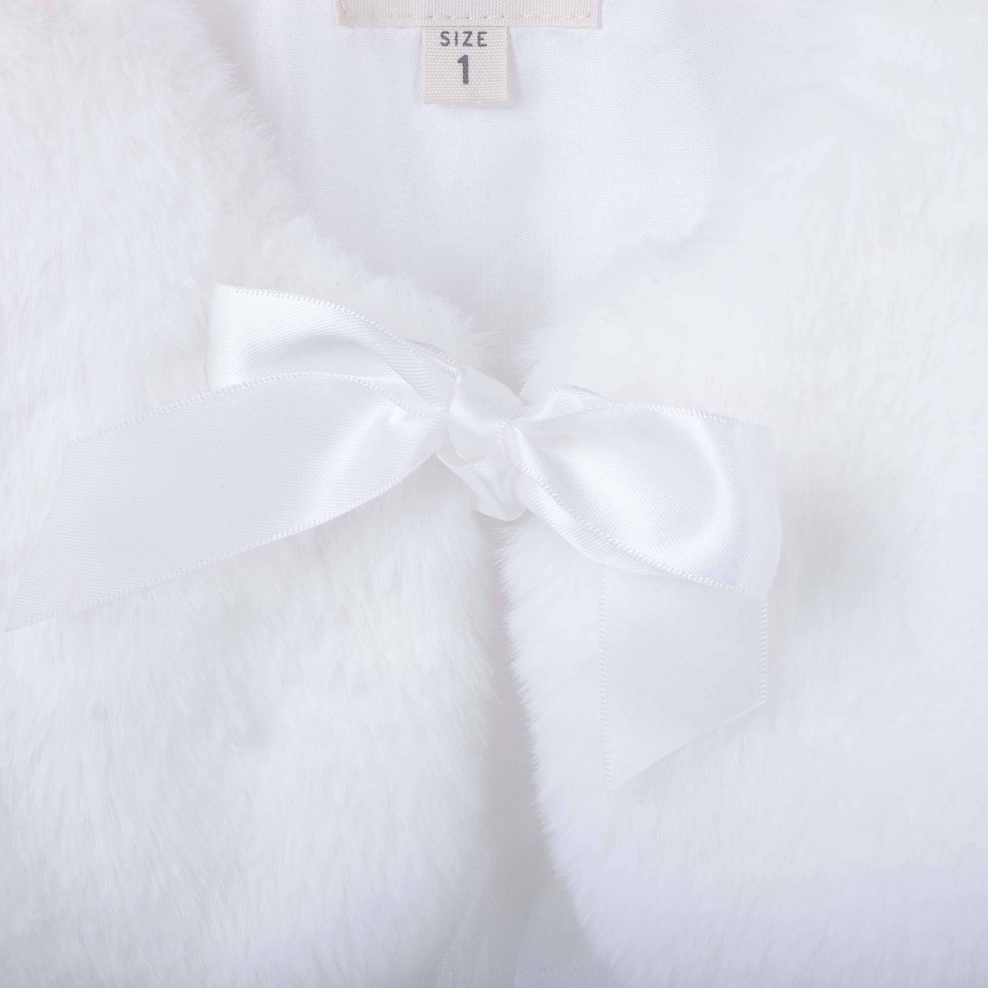 Designer Kidz – Engroshandel Jakke - Baby – Sassy Baby Faux Fur Jakke - Ivory3