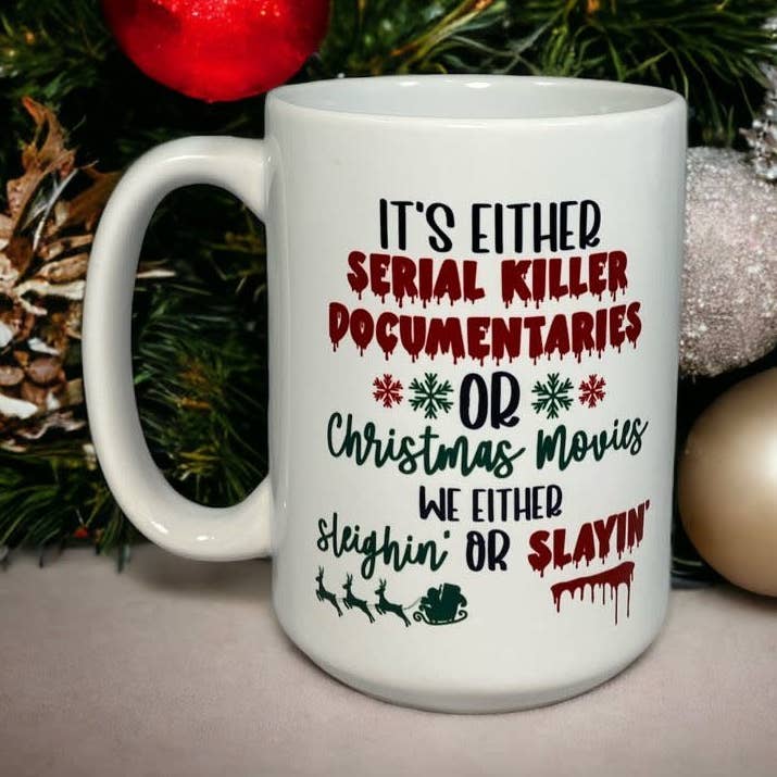 Sleighin or Slayin Mug for wholesale by Cultured Coast