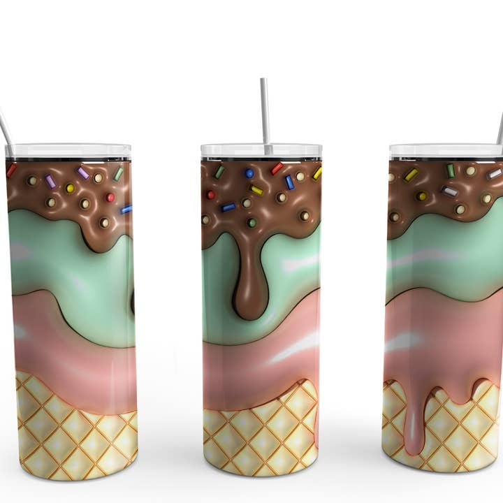 Transfert de sublimation crème glacée 3D #1 pour la vente par Fun-R-We Creations & Co. Ltd.