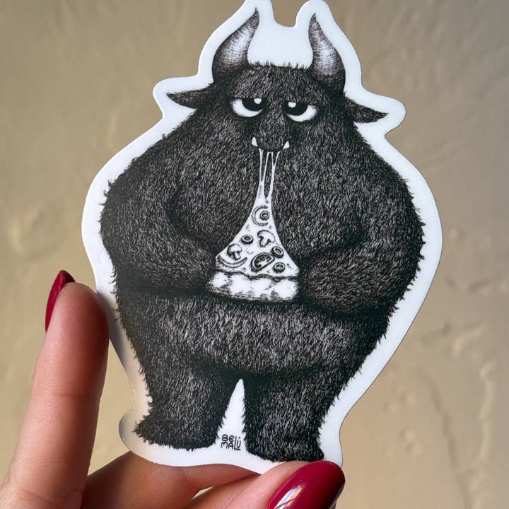 "Munchie Max" Vinyl Sticker for wholesale by Belu Malu