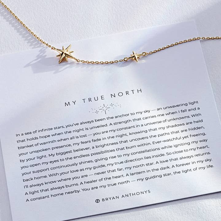 Bryan Anthonys - Wholesale Pendant/Charm Necklace - My True North Dainty Necklace