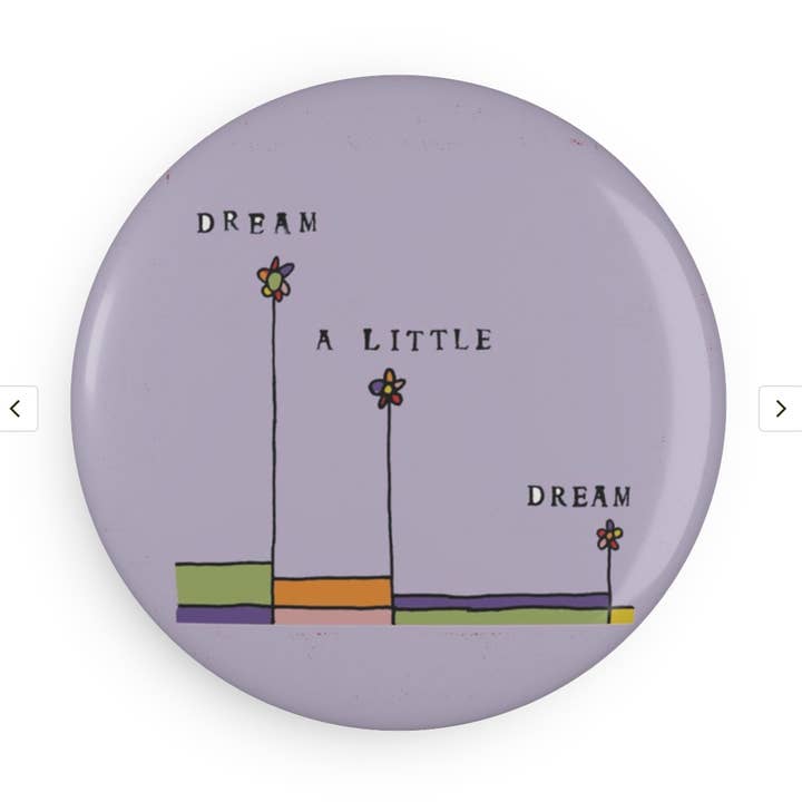 Round Magnet. Butterfly. Dream a Little for wholesale by Blueberry Road Cards