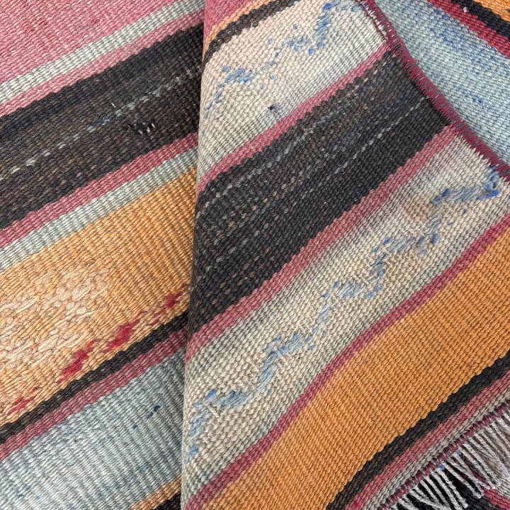 The Loom Wholesale - Wholesale Runner rug - Turkish Kilim Runner Vintage Antique Patterned Rug4