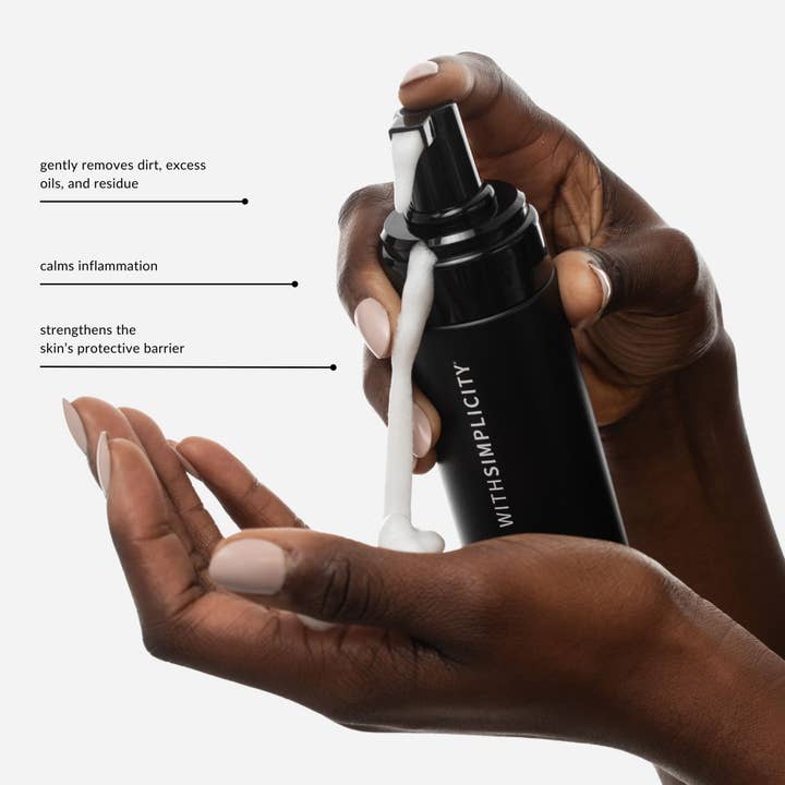 withSimplicity - Wholesale Facial Cleanser - Natural Daily Foaming Cleanser for Normal/Combo Skin2