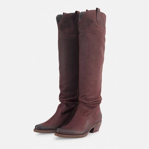 Women´S Leather Biker Boots - El Paso B921 Nobuck Botte for wholesale on Faire2