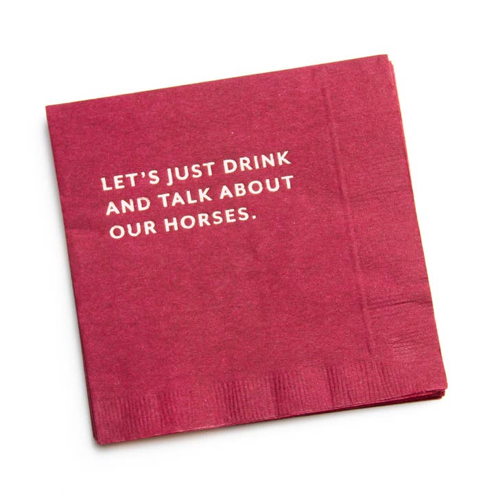 "Let's Drink" Cocktail Napkins for wholesale by Mare Modern Goods