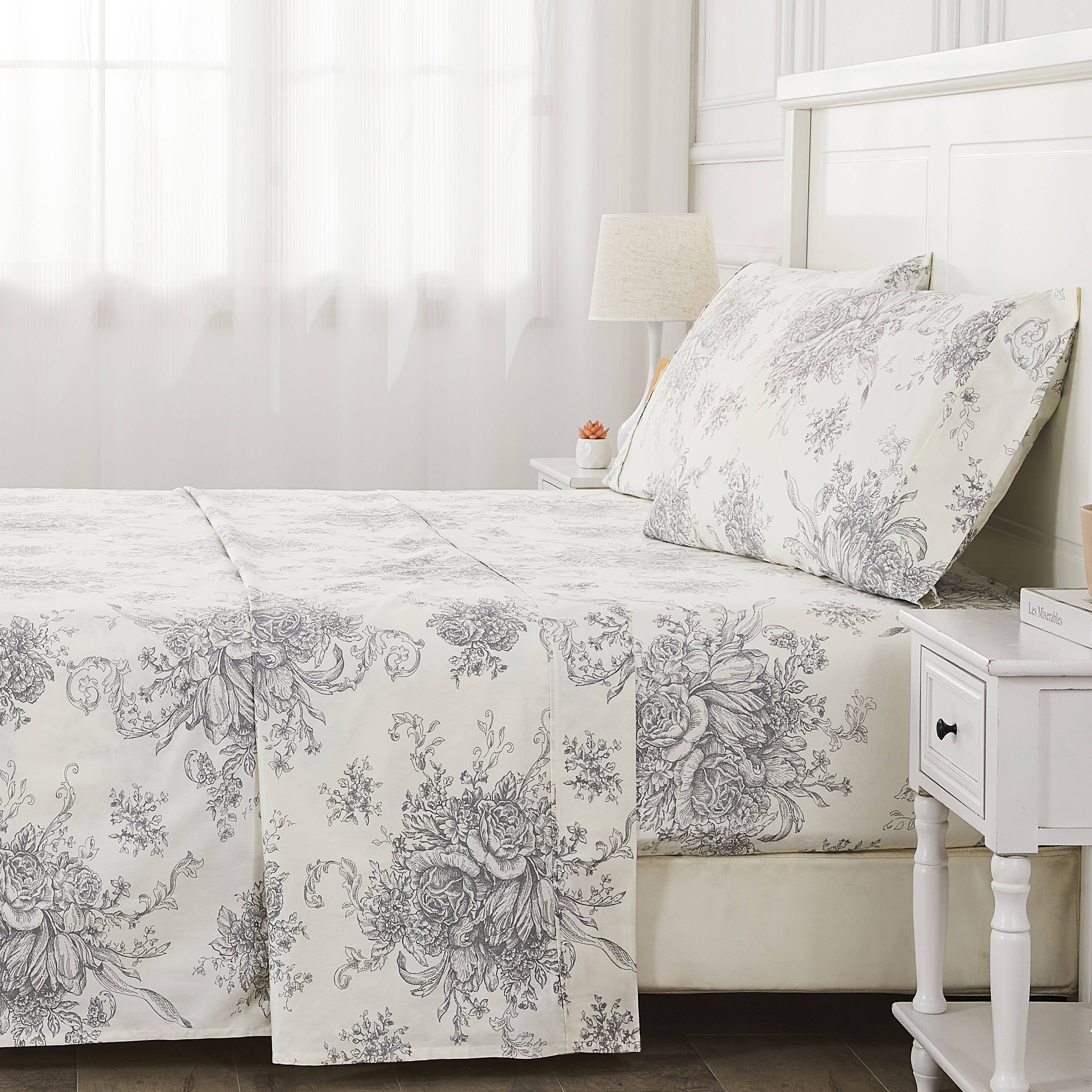 Mélange Home - Wholesale Sheet Set - Toile Printed Cotton Sheet Set4