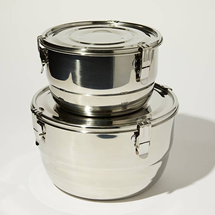 Package Free - Wholesale Food Storage Container - Airtight Stainless Steel Bundle - Large