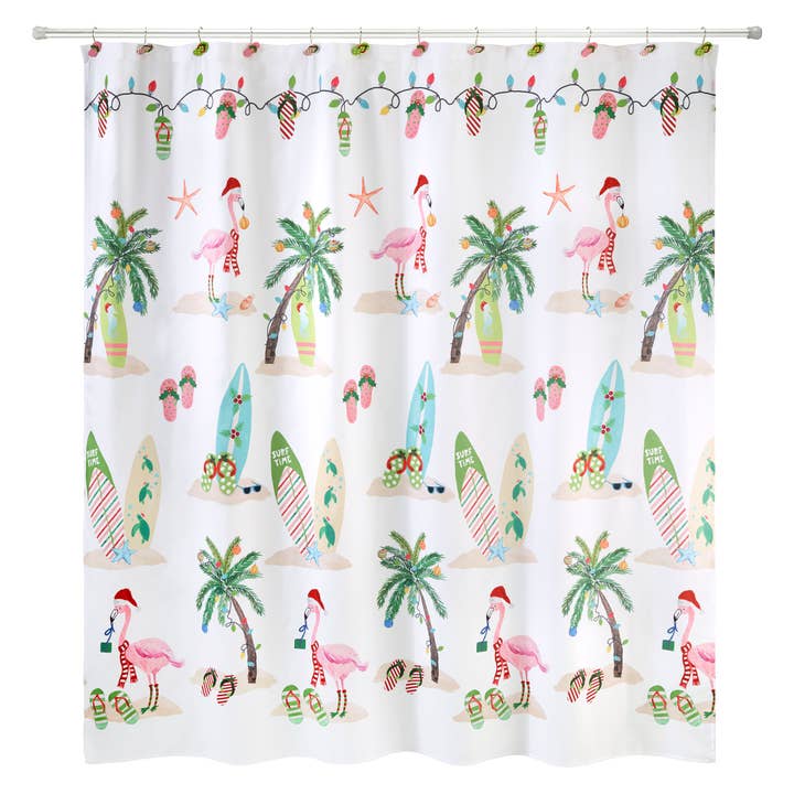 The Spode Christmas Tree® Tartan Shower Curtain for wholesale by Avanti Linens