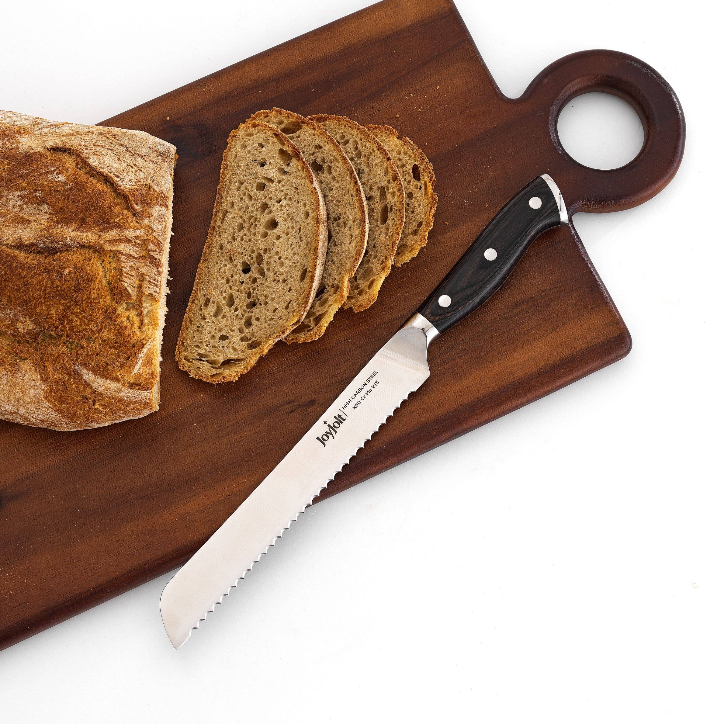 JoyJolt - Wholesale Kitchen/Utility Knife - 8” Bread Knife. High Carbon x50 German Steel Kitchen Knife