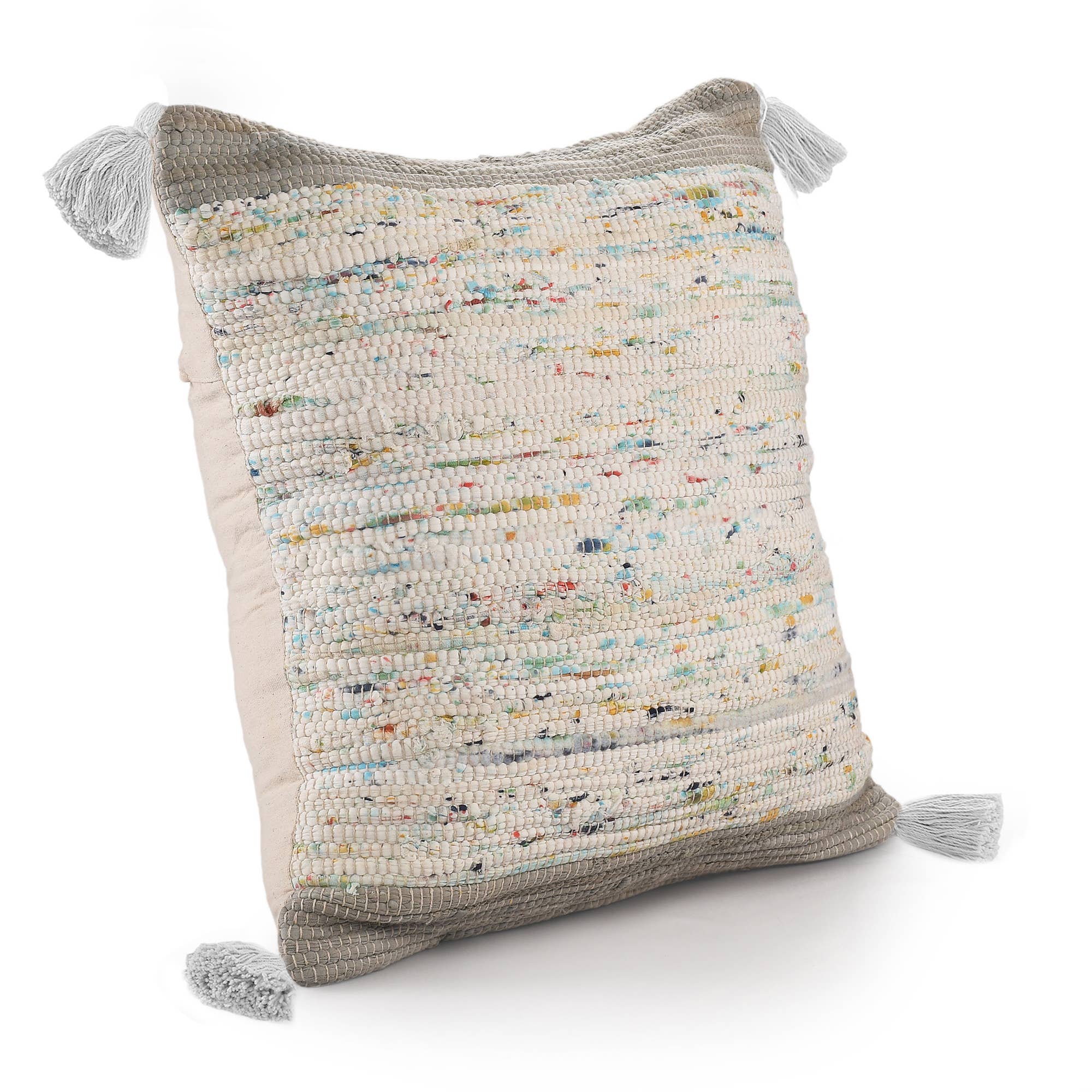 LR Home - Vente Coussin décoratif - Coussin décoratif moderne en coton tissé à la main Ravina9